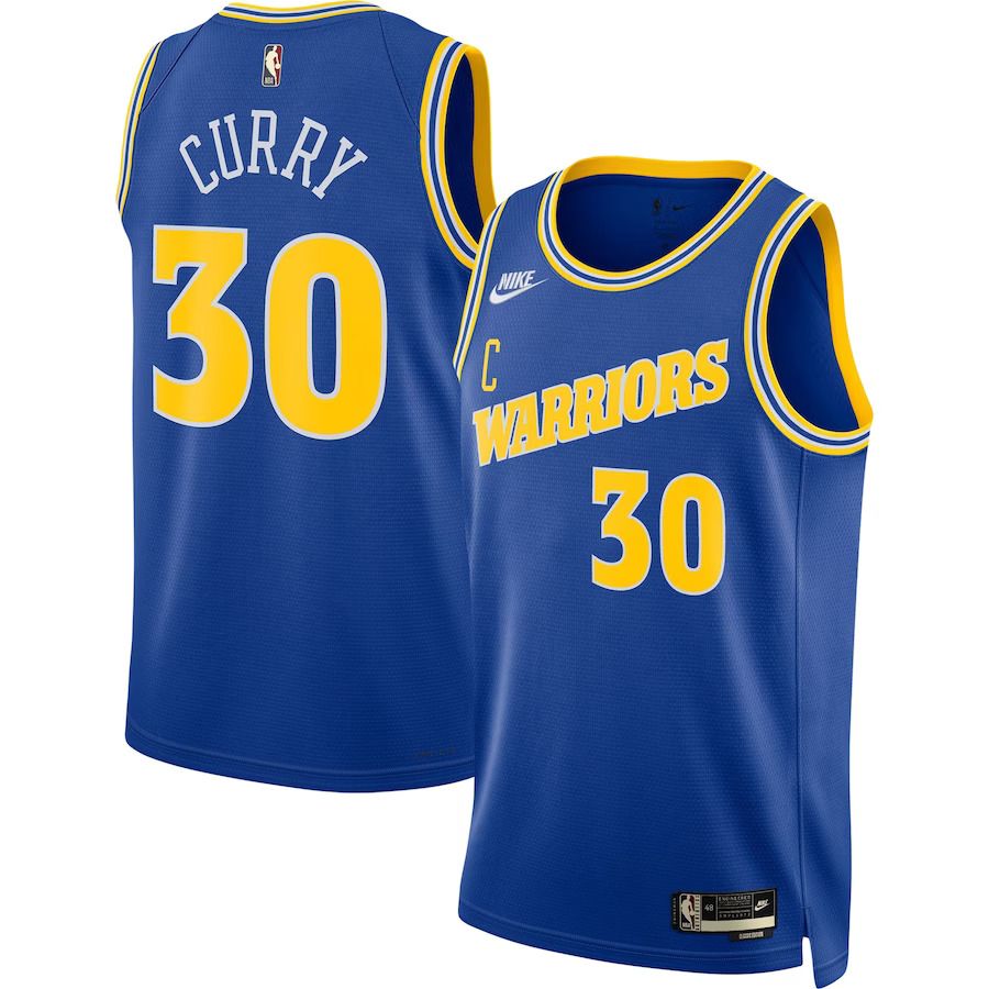 Men Golden State Warriors #30 Stephen Curry Nike Royal 2022-23 Swingman NBA Jersey
